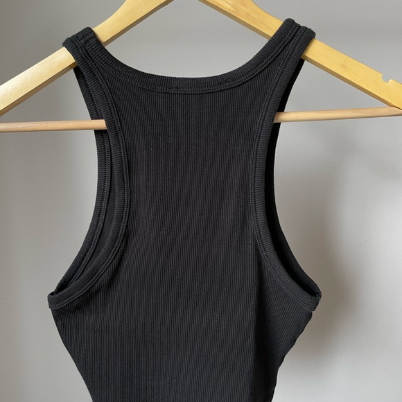 Zara Black Ribbed Tank Top - Picture 8 of 11